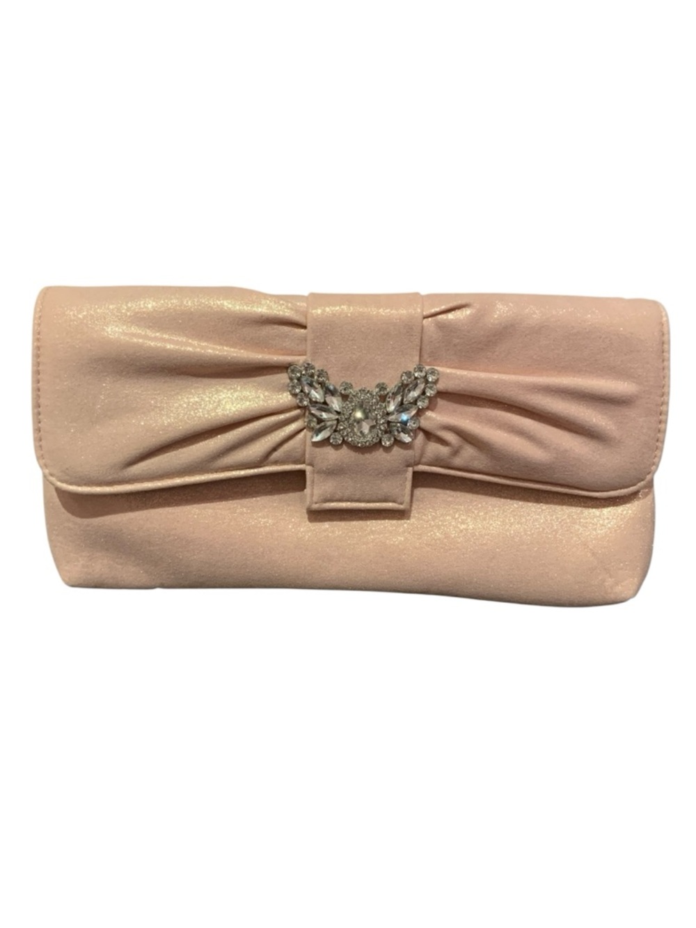🩷KATE LANDRY PINK BUTTERFLY ENCRUSTED EVENING CLUTCH!NWOT EXCELLENT CONDITION!